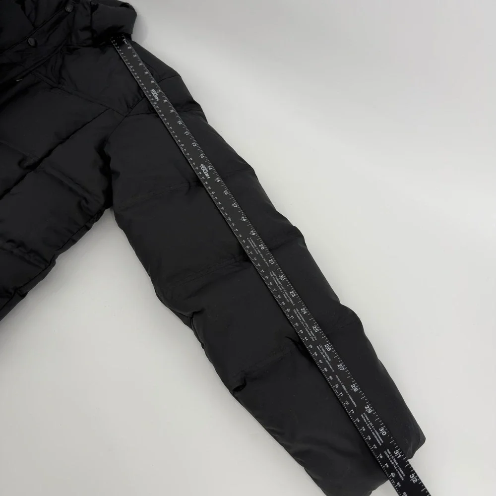 LL Bean Mens‎ Medium Black Downtek Pertex Insulated Puffer Coat Parka No Hood